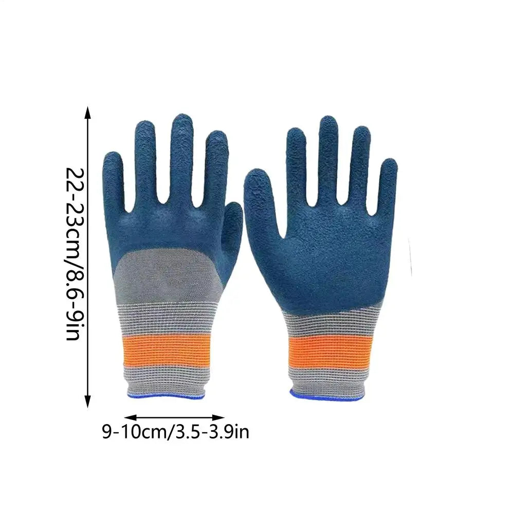 Waterproof Thorn-Proof Gardening Gloves – Non-Slip Garden Work Gardening Gloves PLUSH Blue