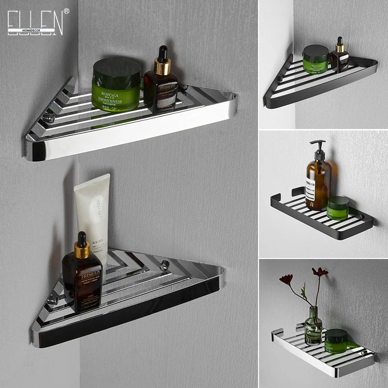 Stainless Steel Bathroom Corner Shelf | Wall-Mounted Shower Caddy Bathroom Corner Shelf PLUSH