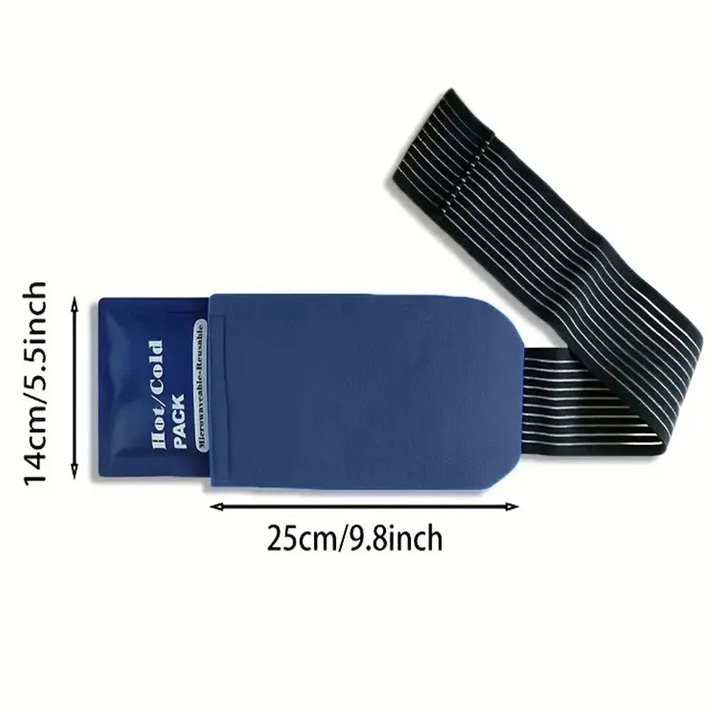 Reusable Ice Gel Pack – Hot Cold Compress Wrap, Adjustable Ice Gel Compress Wrap PLUSH