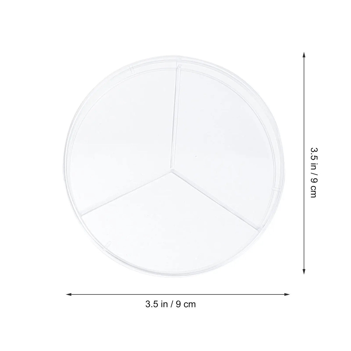10pcs Clear 3-Compartment Plastic Petri Dishes – Lab & Science Lab Petri Dishes PLUSH