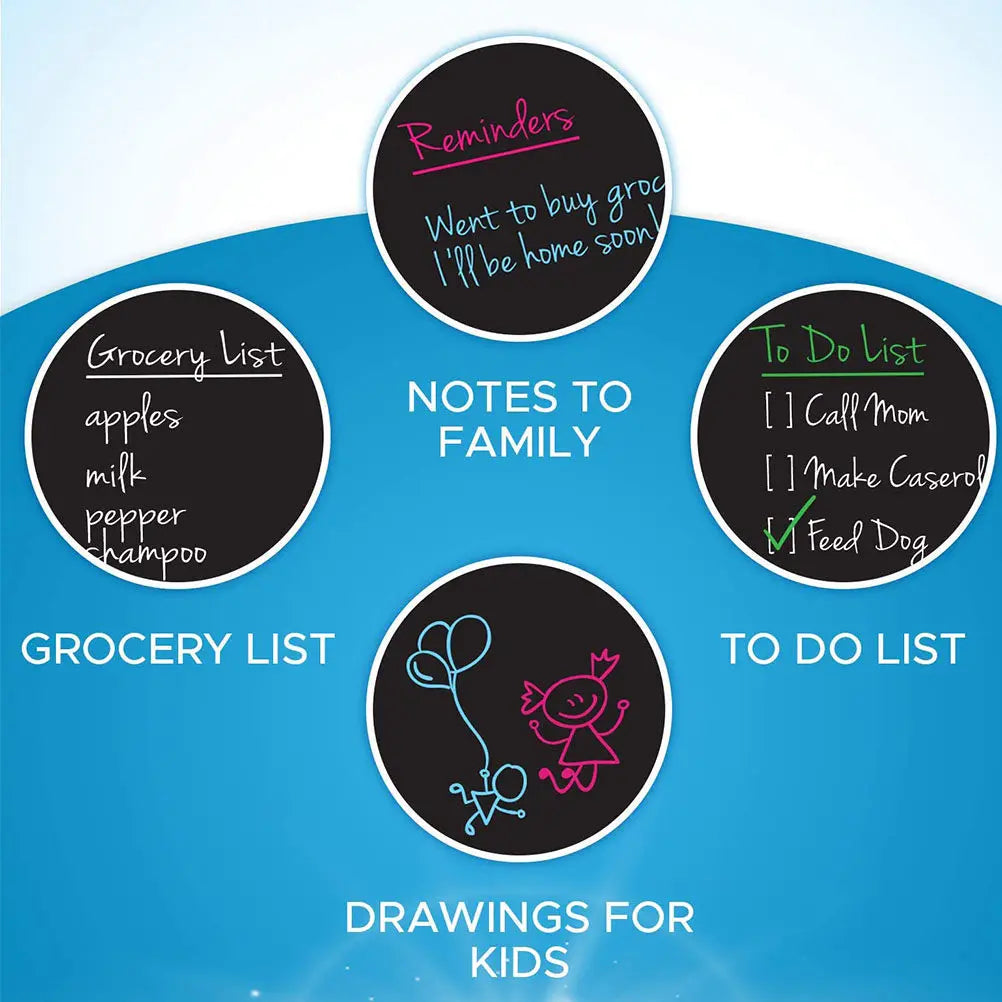Dry Erase Magnetic Blackboard Sticker for Fridge & Office Magnetic Whiteboard Sticker PLUSH