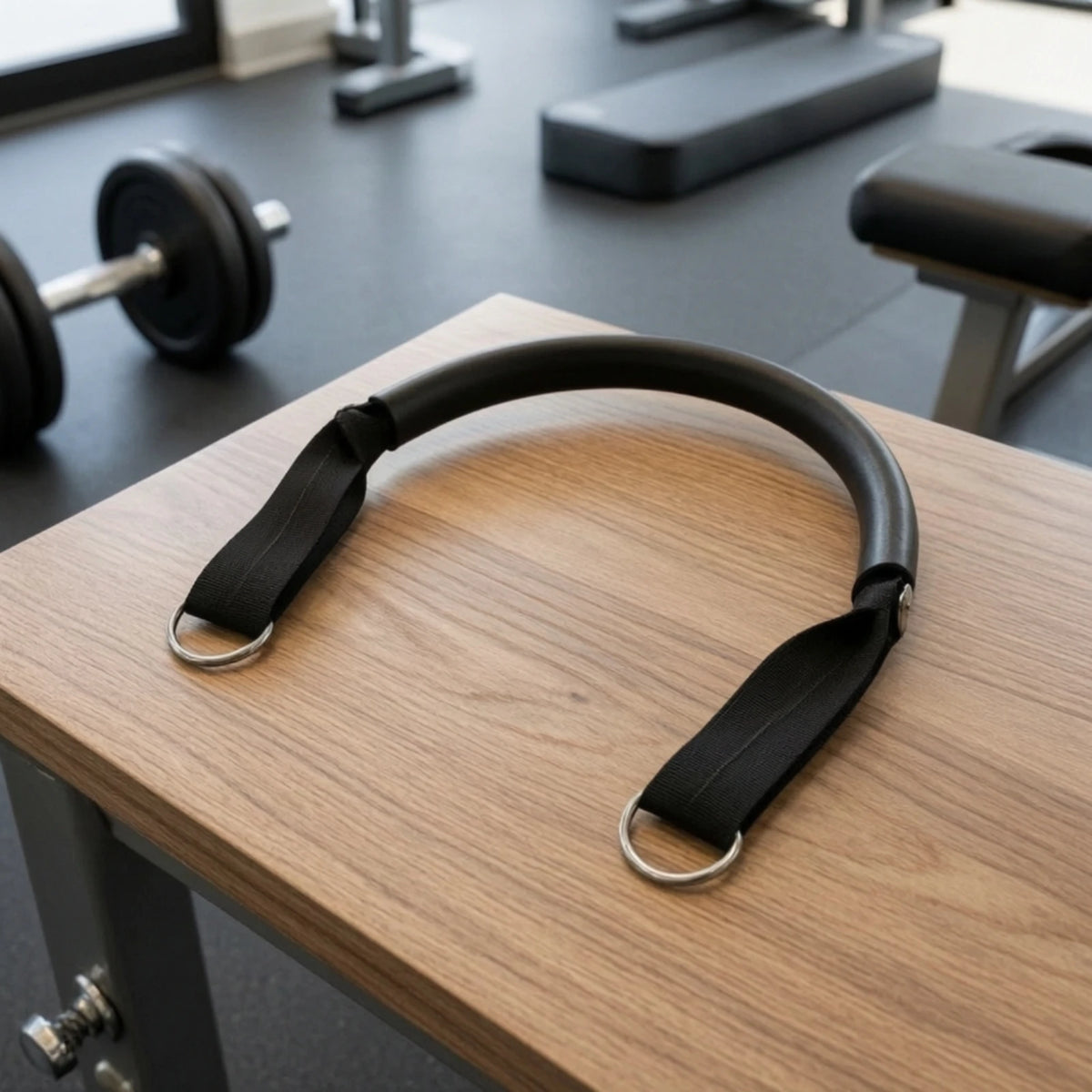Padded Curved D-Ring Strap for Pilates Reformer | Heavy-Duty Pilates Reformer Strap PLUSH