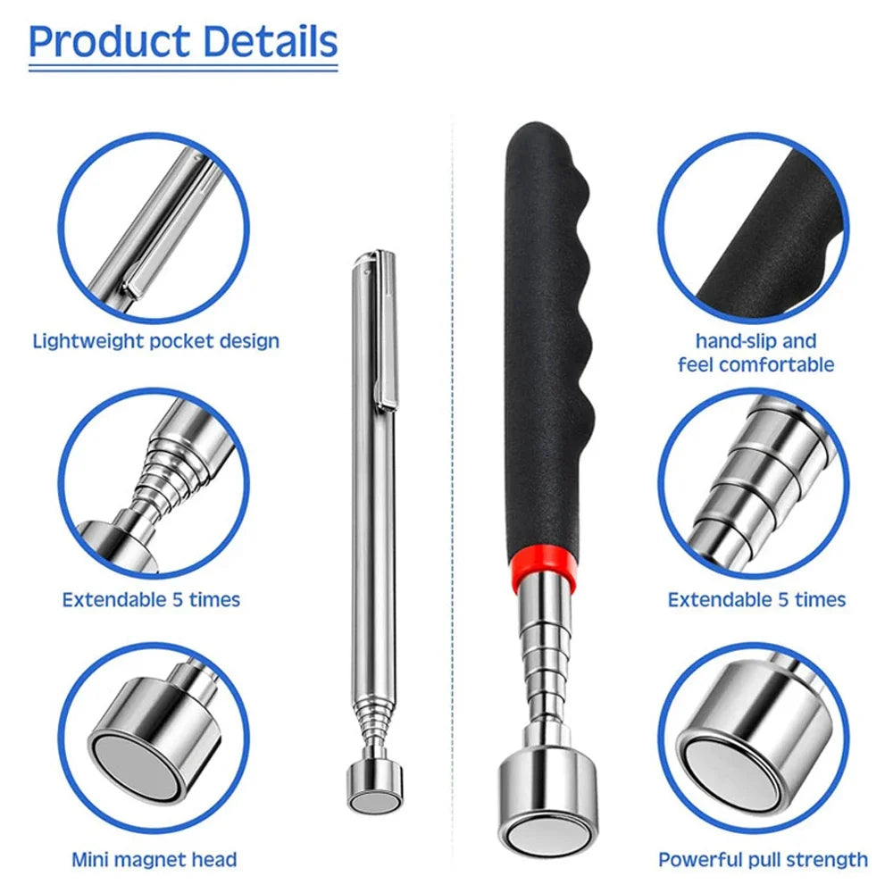 Telescoping Magnetic Pickup Tool – Extendable Magnet Stick Magnetic Pickup Tool PLUSH