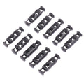10pcs Metal Double-Hole Spring Cord Locks | DIY Buckles Spring Cord Locks PLUSH Black