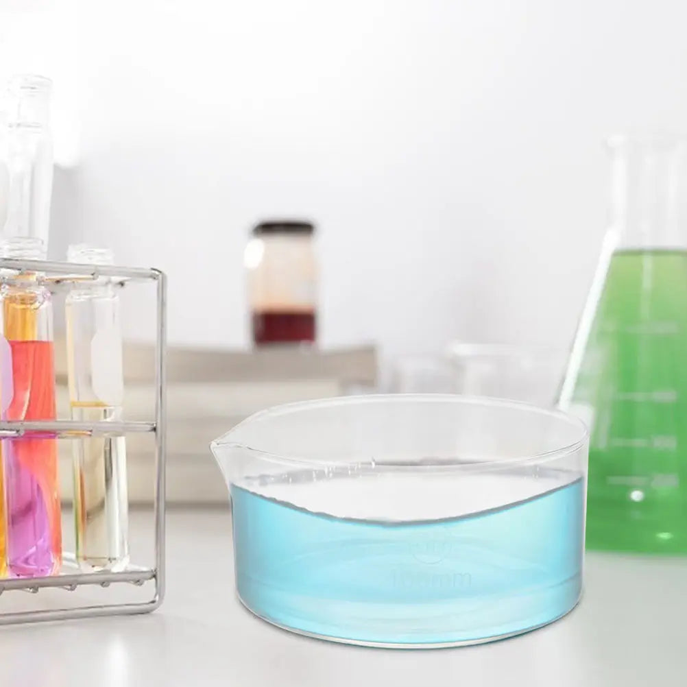Glass Crystallizing Dish with Spout | Lab Evaporation Dish Lab Crystallizing Dish PLUSH