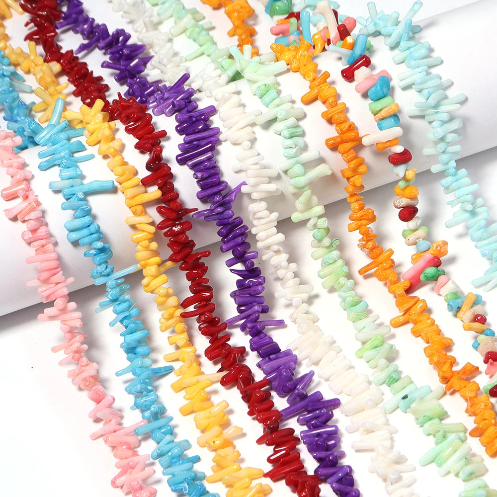 Natural Coral Irregular Spacer Beads – DIY Jewelry Making Natural Coral Beads PLUSH