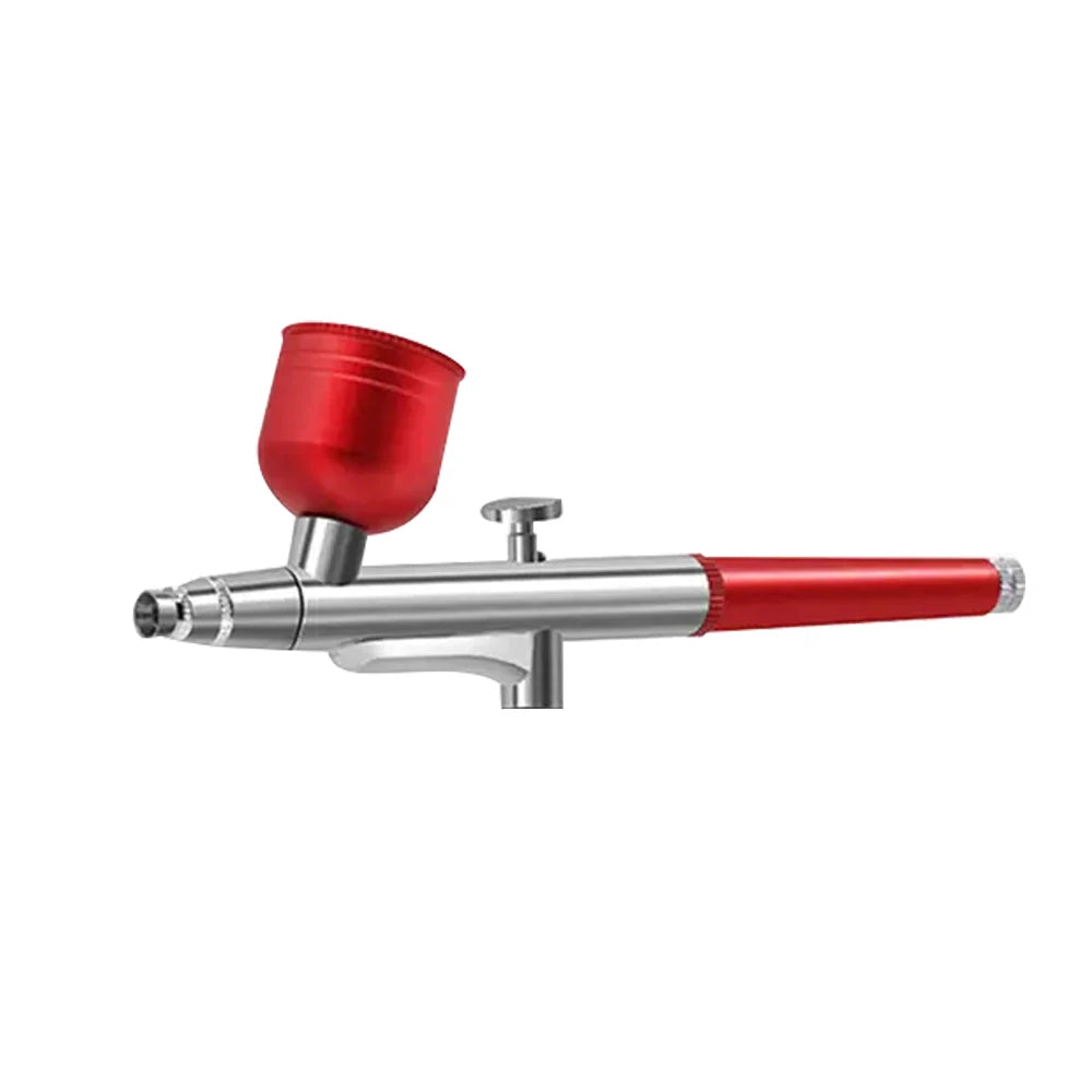 Portable Airbrush Spray Gun 0.3mm – Nails, Cake & Craft Art Airbrush Spray Gun PLUSH Red