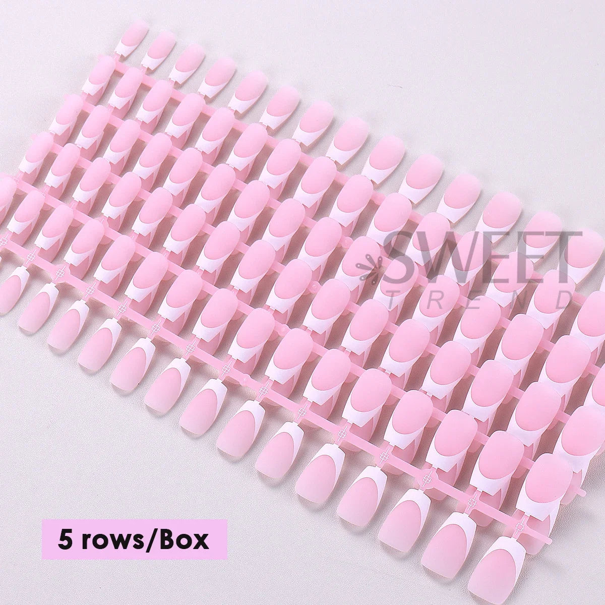 150/160pcs Matte Press On Nails Nude Pink French Tips Press On Nail Tips PLUSH