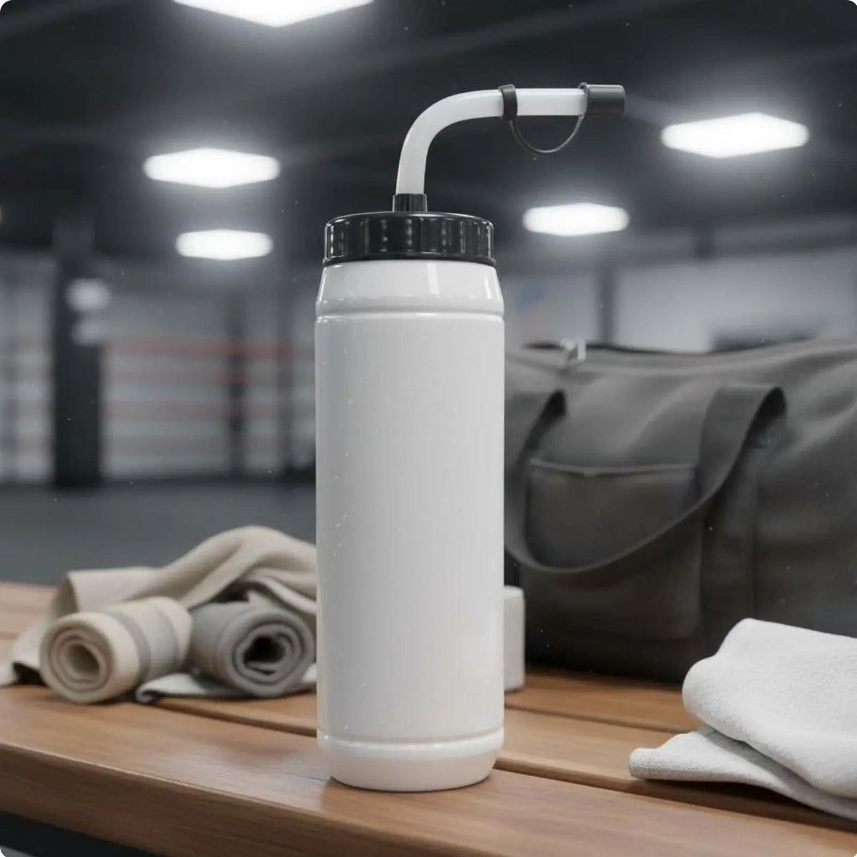 Training Squeeze Sports Bottle – Boxing, Cycling & Outdoor Squeeze Sports Bottle PLUSH White1