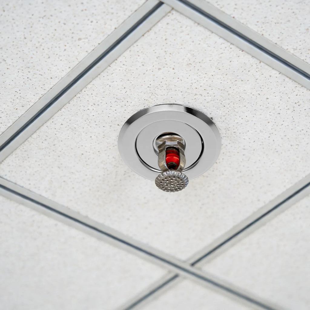 4pcs Chrome Sprinkler Escutcheon 24mm Recessed Ceiling Trim Ring Sprinkler Escutcheon PLUSH