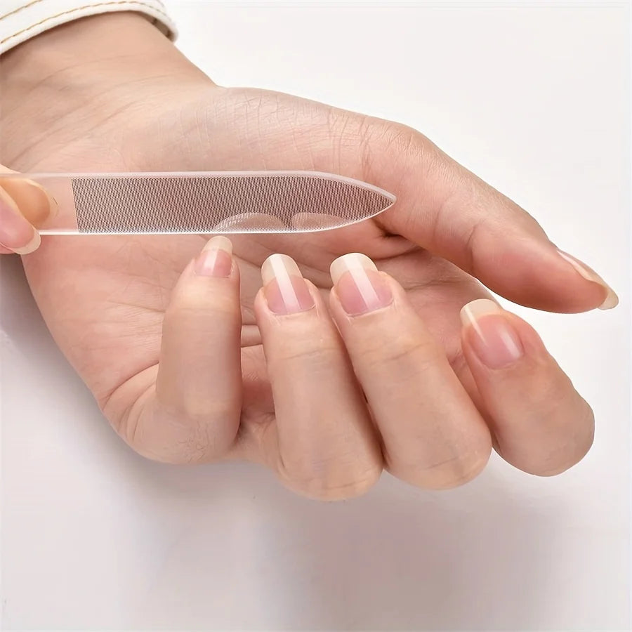 3-Piece Nano Glass Nail File Set – DIY Manicure Tools Nail File Set PLUSH