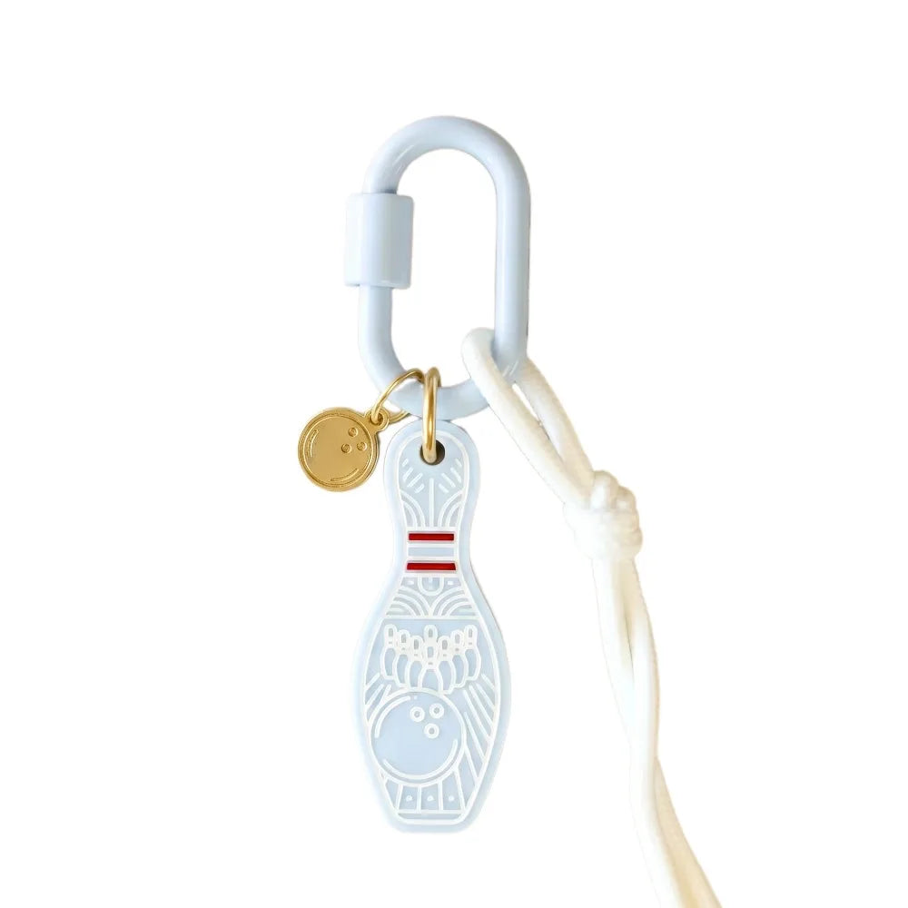 Woven Acrylic Sports Ball Keychain – Golf & Football Charm Keychain Charm PLUSH Style 2