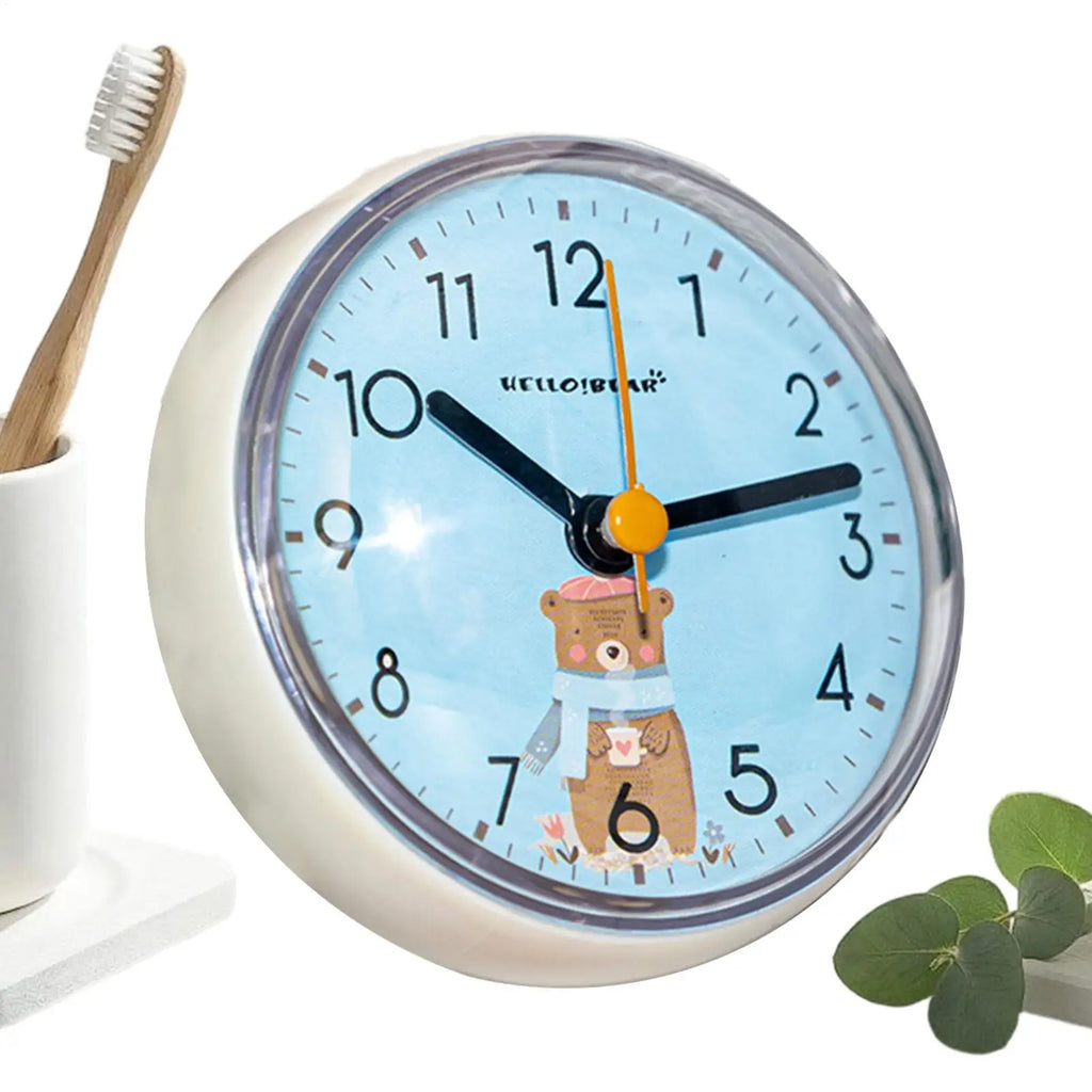 Mini Waterproof Suction Cup Wall Clock – Silent Shower Clock Waterproof Wall Clock PLUSH