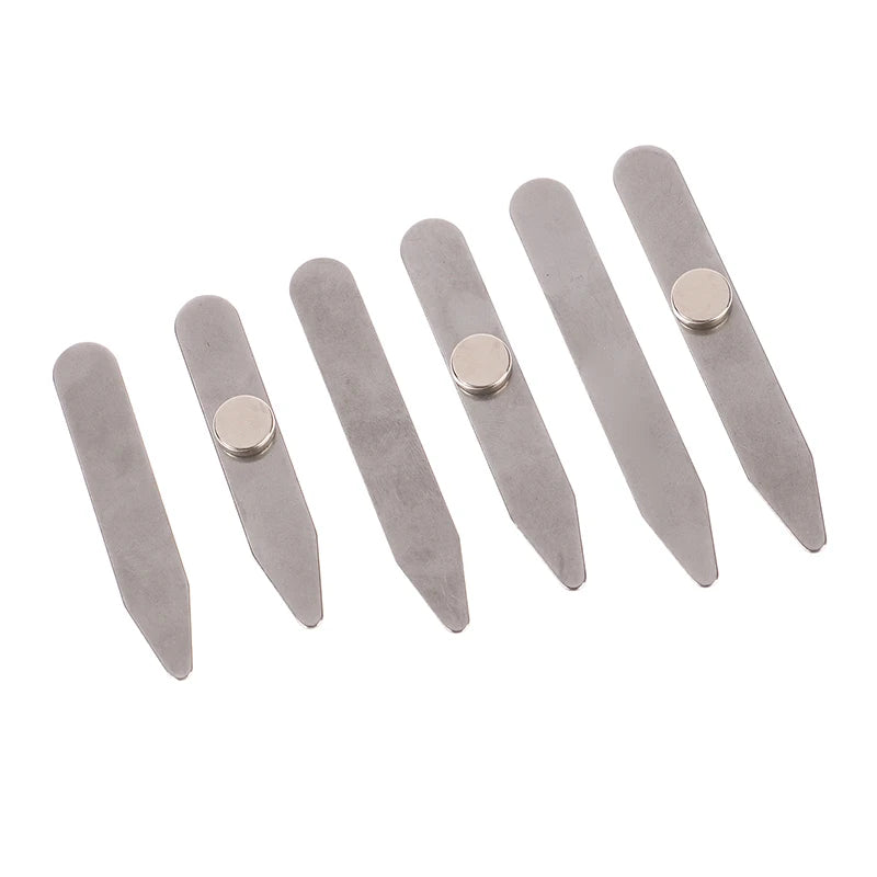 Stainless Steel Collar Stays for Men – 3 Pairs, 3 Sizes Collar Stays PLUSH 1set