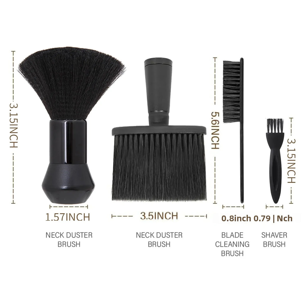 Salon Barber Cape Set 11/15pcs – Cloak, Brush & Comb Barber Cape Set PLUSH