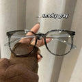 Photochromic Blue Light Glasses Myopia Diopter 0 to -4.0 Photochromic Eyeglasses PLUSH 0 Anti Blue Light Transparent gray