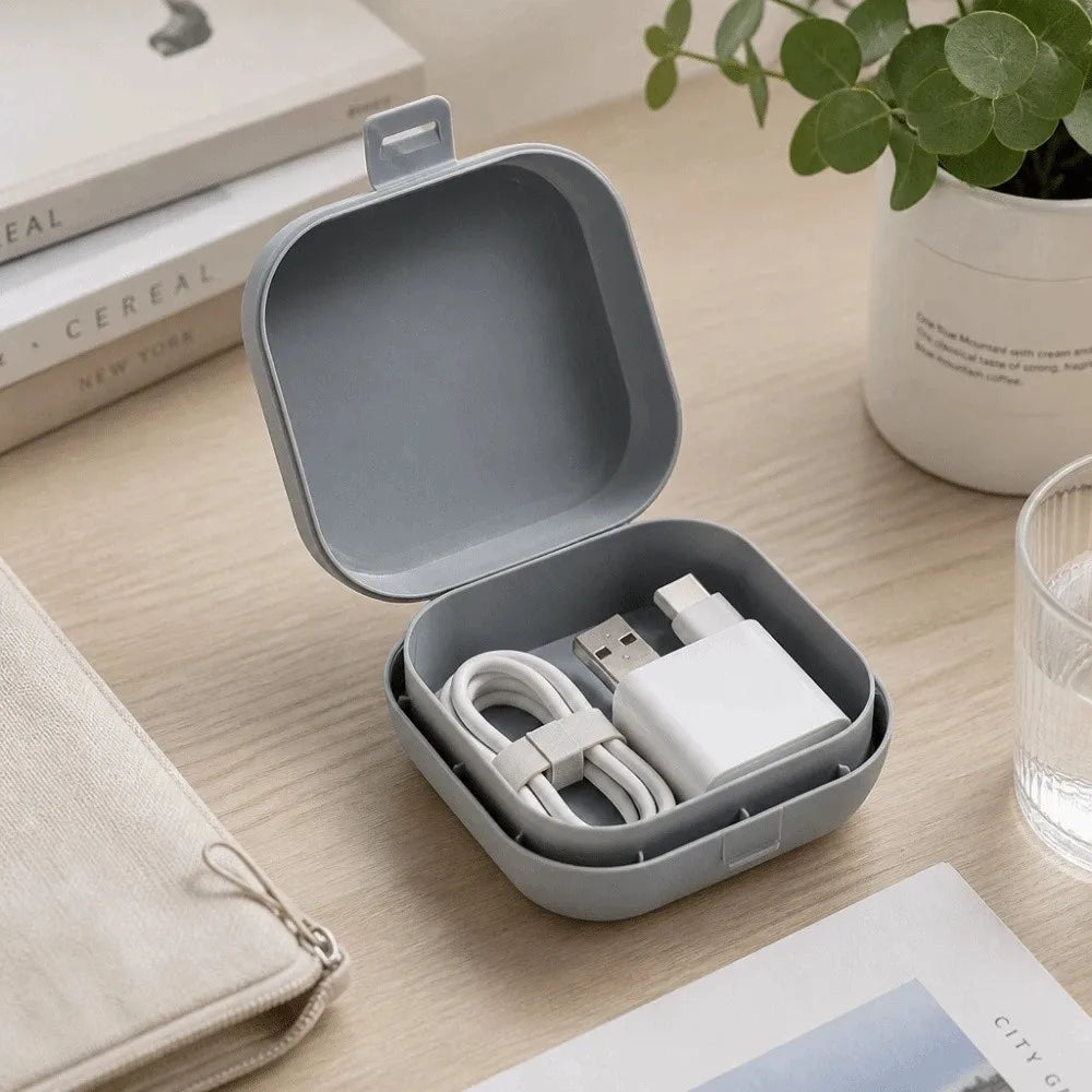 Portable Jewelry Box Square Plastic Desktop Organizer Jewelry Storage Box PLUSH