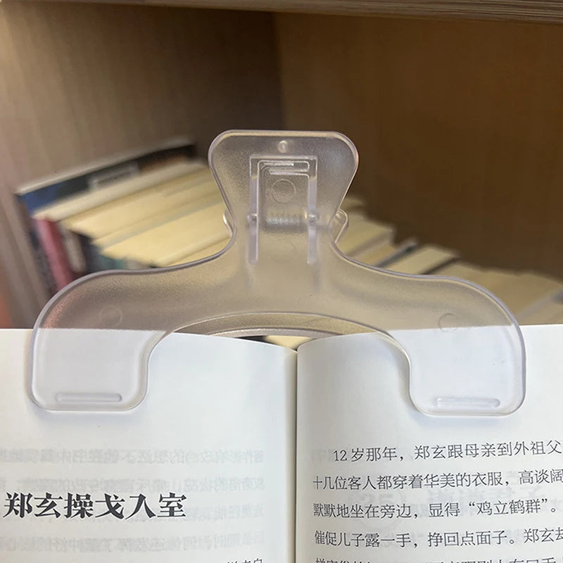 Frosted Transparent Book Page Clip – Kawaii Desk Note Holder Book Page Clip PLUSH A1