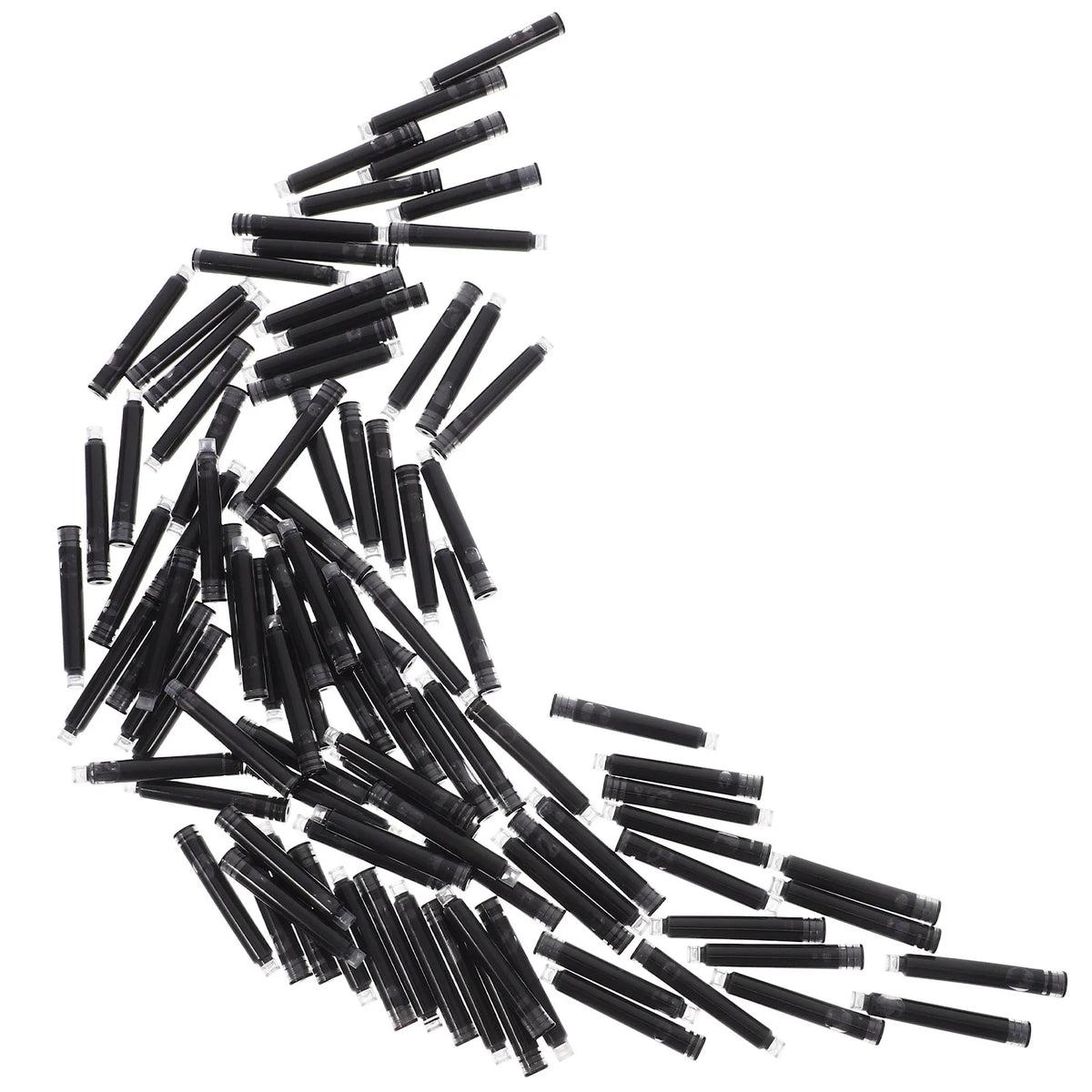 100pcs Erasable Fountain Pen Ink Refills – Bulk Black Pack Pen Ink Refills PLUSH