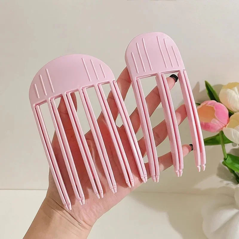 Volumizing Hair Root Clips – Curling Bangs & Fluffy Volume Hair Volume Clips PLUSH Pink 2pcs XXS