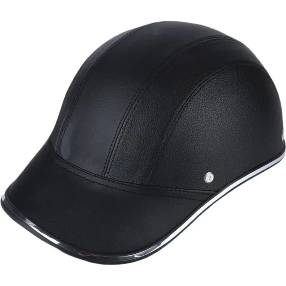 Baseball Cap Cycling Helmet – Adjustable Half Helmet for Men & Women Cycling Helmet PLUSH Black