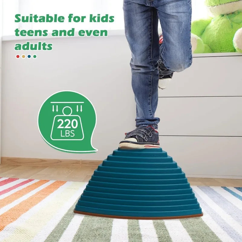 11pcs Kids Anti-Slip Stepping Stones Balance Blocks Set Kids Balance Blocks PLUSH