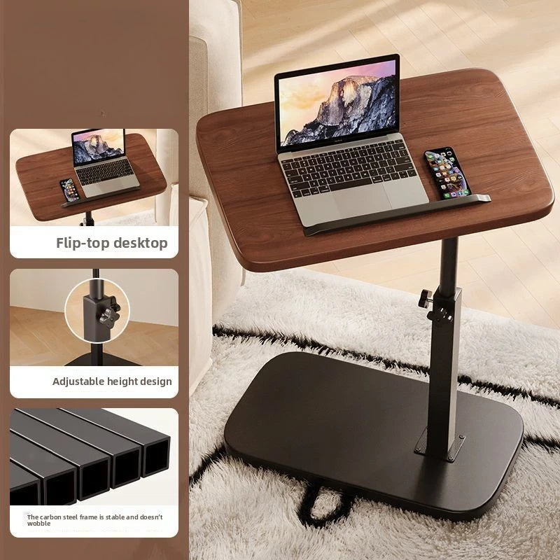 Rotatable Adjustable Laptop Stand Desk for Bed – Wood Laptop Bed Desk PLUSH Walnut Color