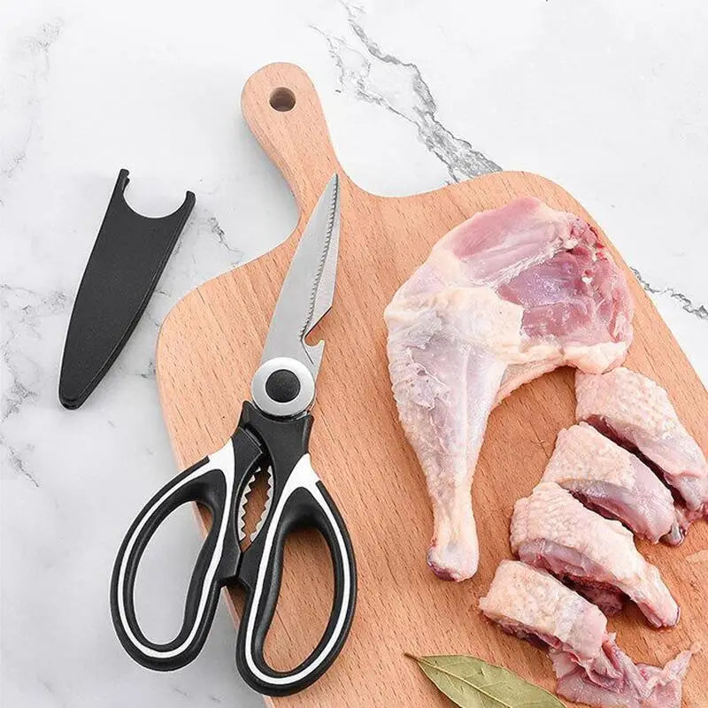 Multifunctional Stainless Steel Kitchen Scissors – 7-in-1 Kitchen Scissors PLUSH