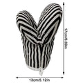 Heat-Resistant Oven Mitt – Non-Slip Kitchen Potholder Glove Oven Mitt PLUSH Black