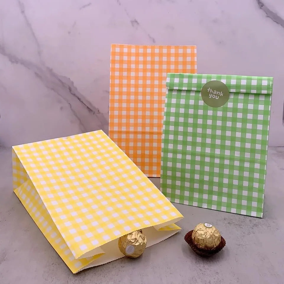 Colorful Kraft Paper Party Gift Bags – 10/20/30 Pack Party Gift Bags PLUSH