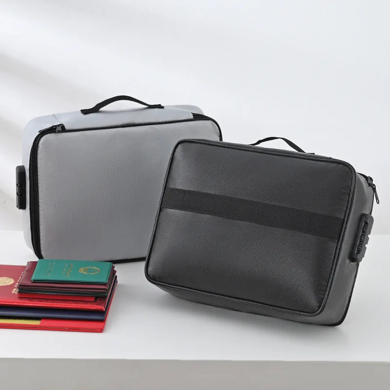 Fireproof Waterproof Document Storage Bag & Organizer Box Document Storage Bag PLUSH