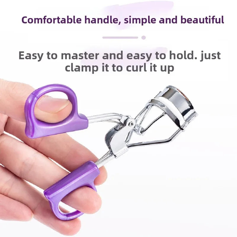 Purple Sunflower Eyelash Curler – Portable Stainless Steel Eyelash Curler PLUSH