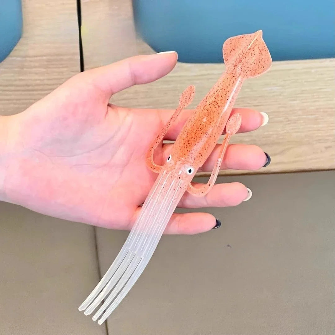 Squid Shape Novelty Plastic Fork – Fun Dining Utensil Novelty Dining Fork PLUSH
