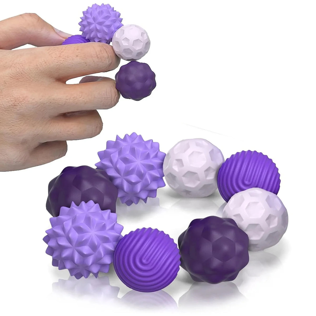 Silicone Magnetic Fidget Balls Sensory Toy Set – 2 to 8 PCS Magnetic Fidget Toy PLUSH