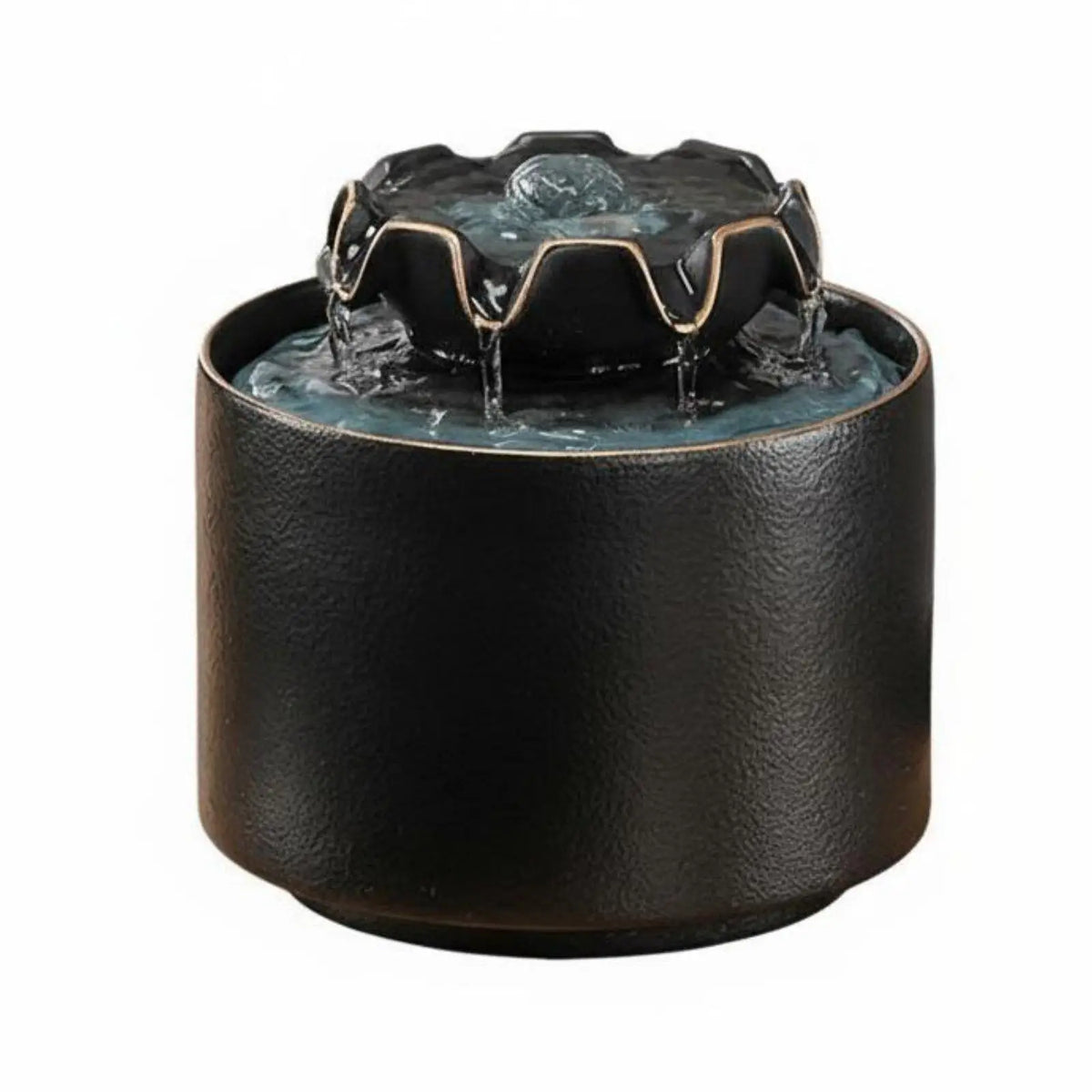 Ceramic Feng Shui Water Fountain – Tabletop Home Decor Tabletop Water Fountain PLUSH