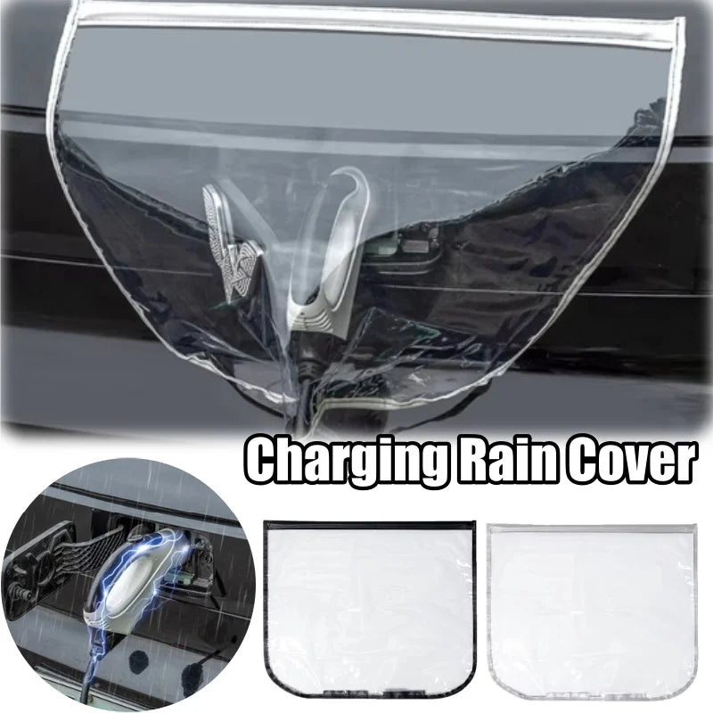 EV Charging Port Rain Cover – Universal Waterproof Snow Shield EV Charger Cover PLUSH