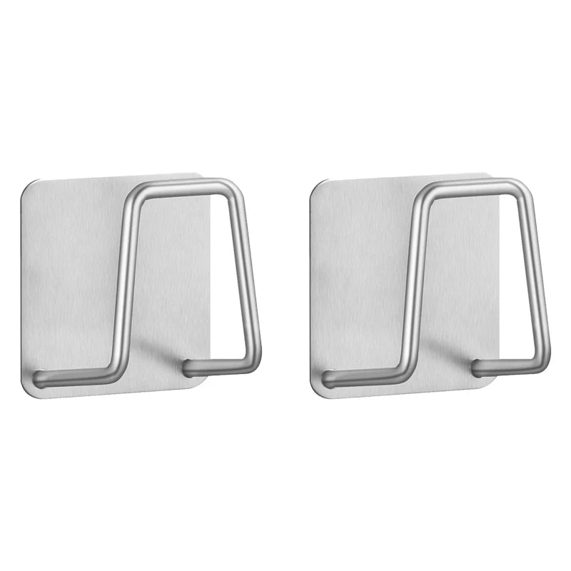 Stainless Steel Sink Sponge Rack – Draining Holder 2/4pcs Sink Sponge Rack PLUSH 2PCS