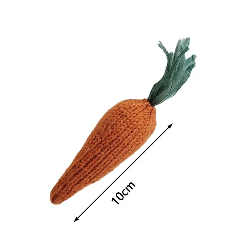 Handmade Yarn Carrot Newborn Photography Props | Baby Decor Newborn Photo Prop PLUSH a