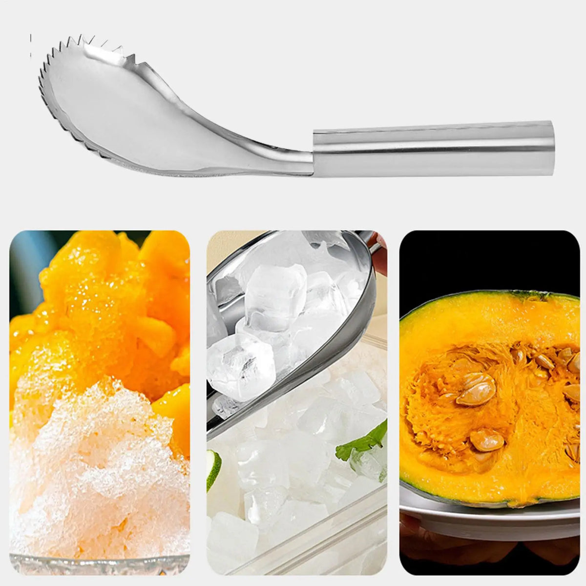 Stainless Steel Pumpkin Scooper & Fruit Core Remover Tool Fruit & Vegetable Tool PLUSH