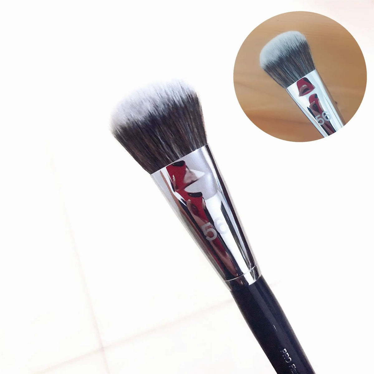 PLUSH PRO #56 Domed Foundation Brush – Soft Vegan Synthetic Foundation Makeup Brush PLUSH