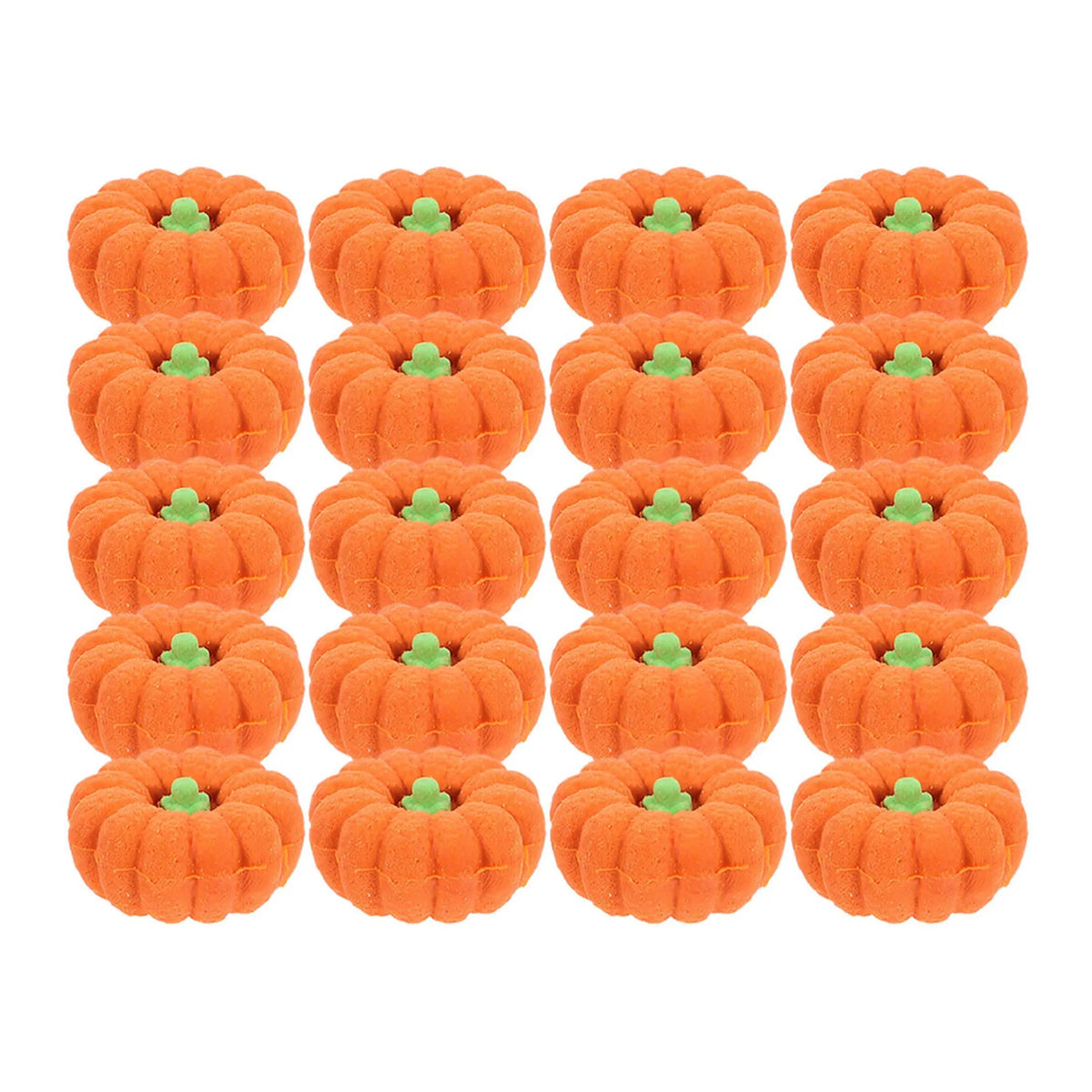 80pcs Mini 3D Pumpkin Erasers – Fall Kawaii School Stationery Novelty Erasers Set PLUSH
