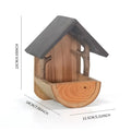 Wooden Hanging Bird Feeder Birdhouse – Outdoor Garden Nesting Box Wooden Birdhouse Feeder PLUSH 1PC