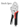 5-Inch Locking Pliers – Curved Jaw & Long Nose Welding Tool Set Locking Pliers Set PLUSH 3pcs 5