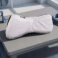 Contoured Saddle Pad – High-Elastic Shock-Absorbing Horse Tack Horse Saddle Pad PLUSH White