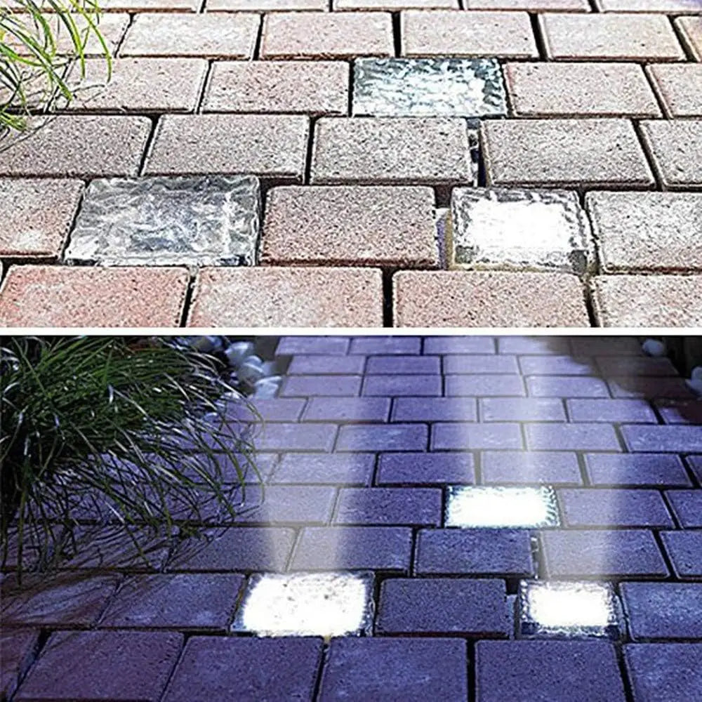 Solar Ice Cube Glass Block Light – Outdoor Garden Path Lamp Solar Garden Light PLUSH