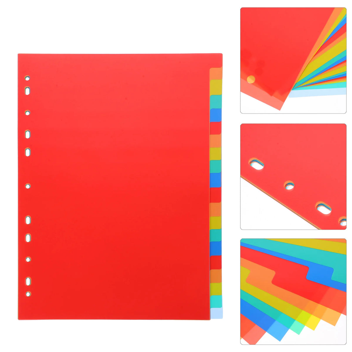 20-Pack A4 11-Hole PP Index Dividers – Binder Tabs & Separators Binder Index Dividers PLUSH
