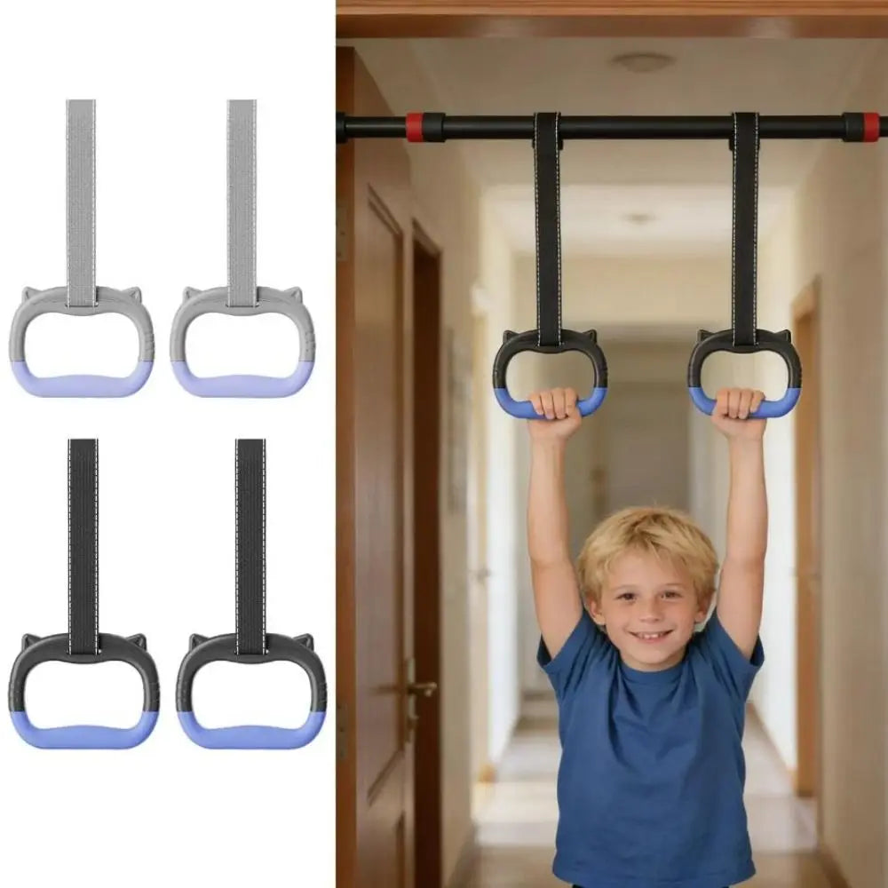 Gymnastic Rings with Adjustable Straps – Pull Up Bar Fitness Gymnastic Rings PLUSH