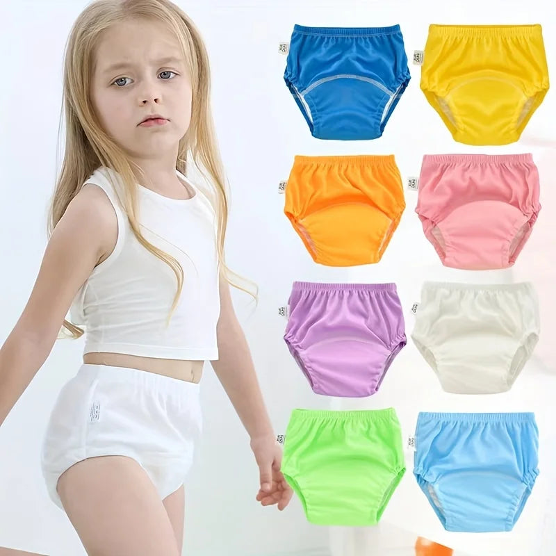 6-Pack Washable Baby Training Pants | Breathable Learning Pants Baby Training Pants PLUSH