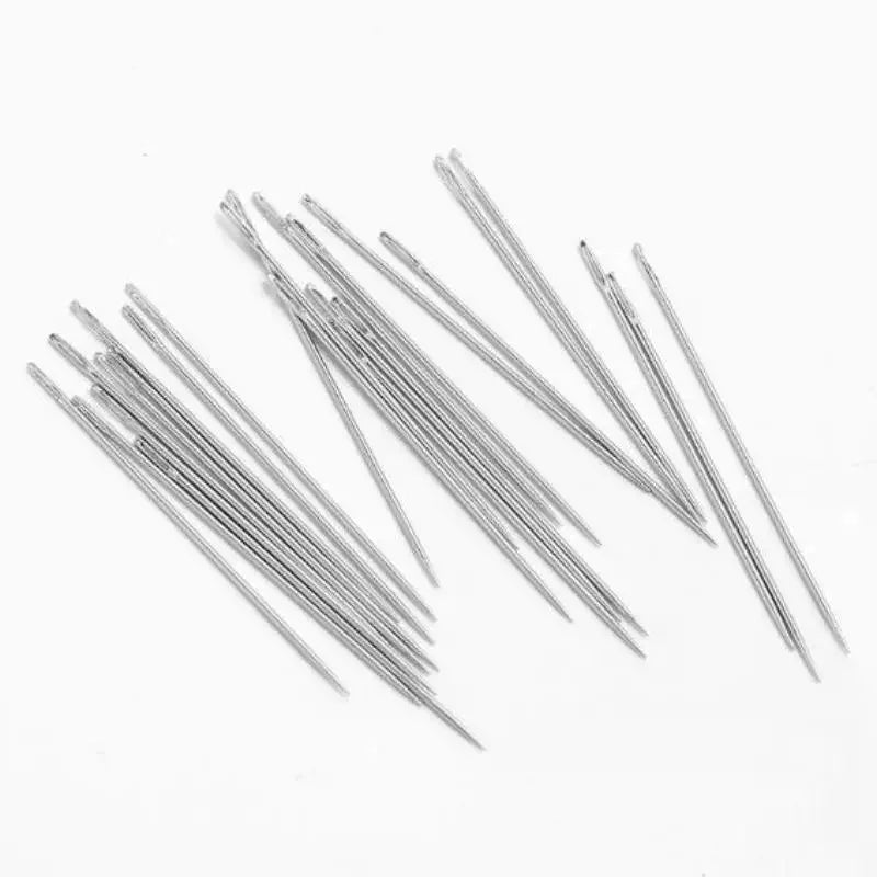 Hand Sewing Needles 25pcs Big Eye Multi-Size Rustproof Steel Sewing Needle Set PLUSH