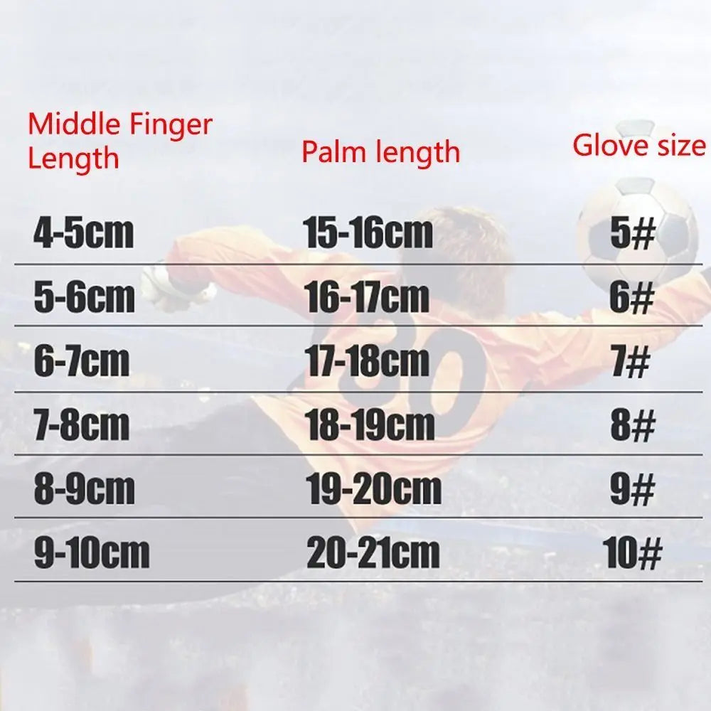Latex Soccer Goalkeeper Gloves – Non-Slip Finger Protection Goalkeeper Gloves PLUSH